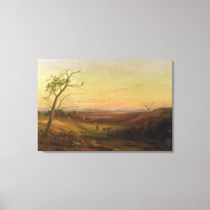 Toile Une vue d'Adelaïde au coucher du soleil
