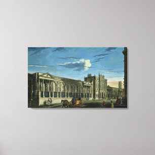 Toile Une vue de la Banque d'Angleterre, Rue de