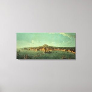 Toile Une vue de Naples, XVIIème siècle