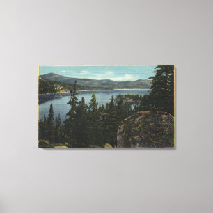 Toile Une vue du lac du Castle rock
