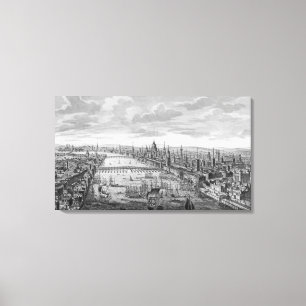 Toile Une vue générale de la ville de Londres