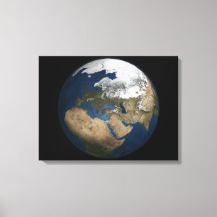 Toile Une vue globale au-dessus de l'Europe et de la