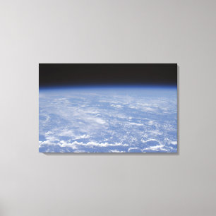 Toile Une vue oblique d'horizon de l'atmosphe de la
