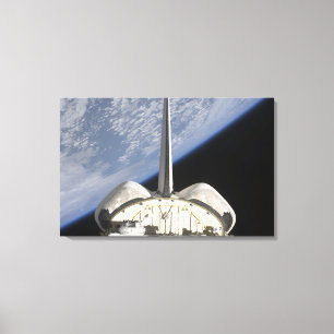 Toile Une vue partielle d'effort de navette spatiale