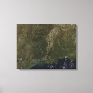 Toile Une vue sans nuage des Etats-Unis du sud