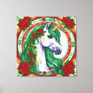 Toile Unicorne de Noël