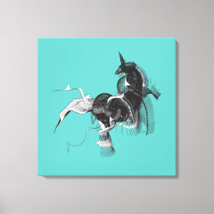 Toile Unicorne numérique