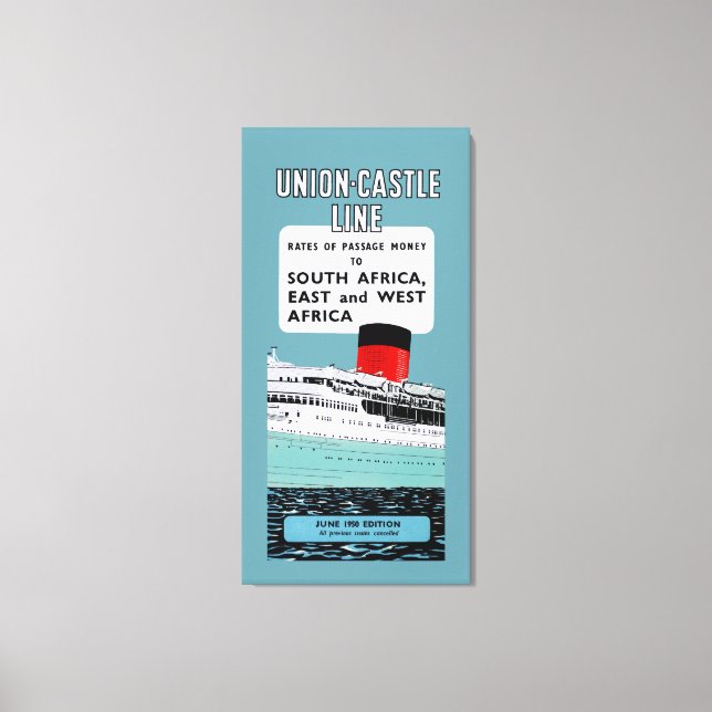 Toile Union Castle Line Brochure ~ XL (Recto)