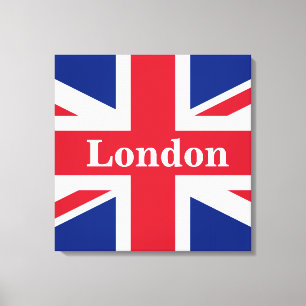 Toile Union Jack Londres ~ Baguette Drapeau Britannique