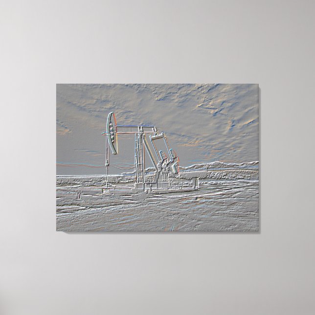 Toile Unité de pompage de puits d'huile (Pompe Jack) (Re (Recto)