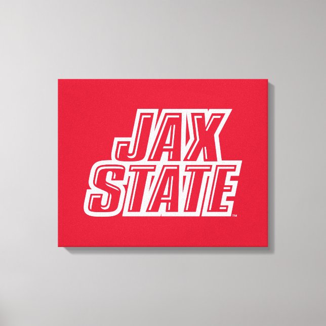 Toile Université d'État de Jacksonville Logo JAX STATE (Recto)