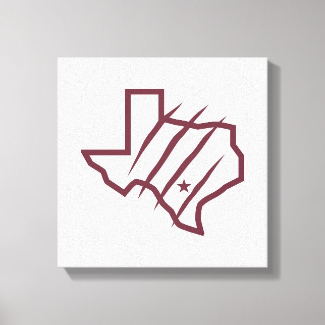 Toile Université Texas A&M de San Antonio | Logo d'état (Recto)