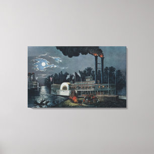 Toile Up de Wooding sur le Mississippi