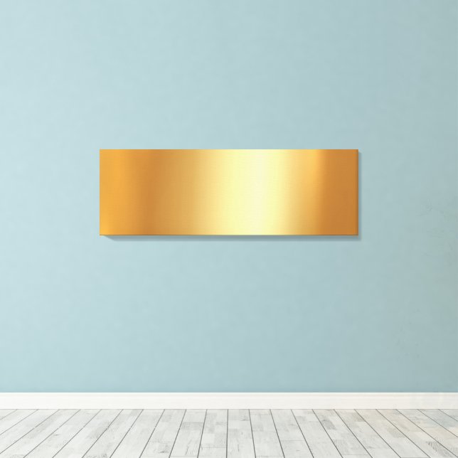 Toile Upload Your Photo on Glamorous Gold Background (Insitu (Plancher de Bois))