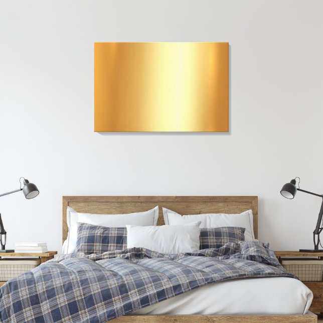 Toile Upload Your Photo to Blank Gold Background Glamour (Insitu(Chambre))