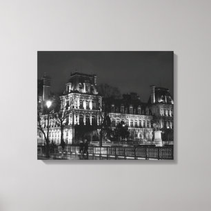 Toile Urbain, moderne photo de vie nocturne parisienne