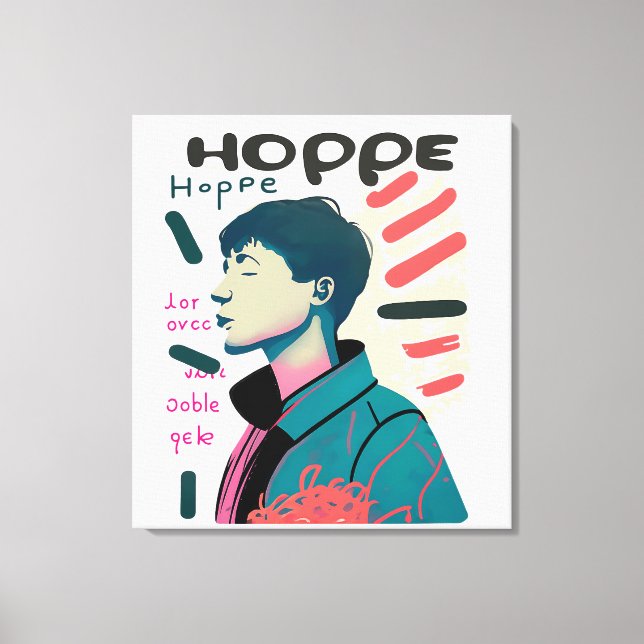 Toile Urban Hope - Abstract Portrait Illustration (Recto)