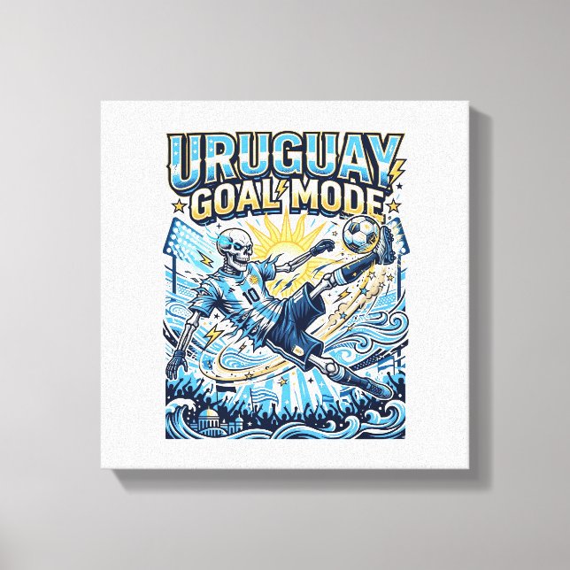 Toile Uruguay Mode Goal Skeleton Striker Nations Dynamiq (Recto)