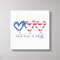 USA Drapeau Patriotique Coeurs 4 juillet Sweet Lan