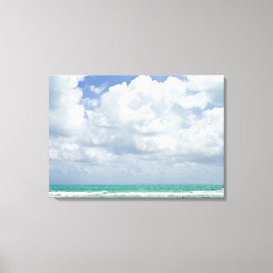 Toile USA, Floride, Miami, Paysage avec mer