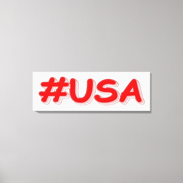 Toile "#USA" Joli design. Commandez dès maintenant  (Recto)