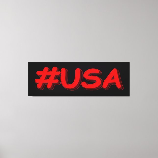 Toile "#USA" Joli design. Poster Acheter maintenant (Recto)