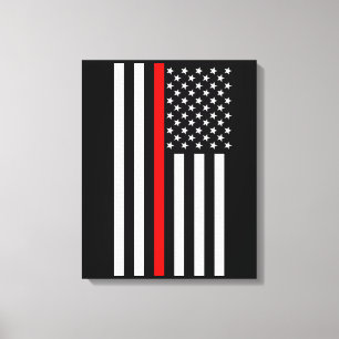 Toile USA Thin Red Line