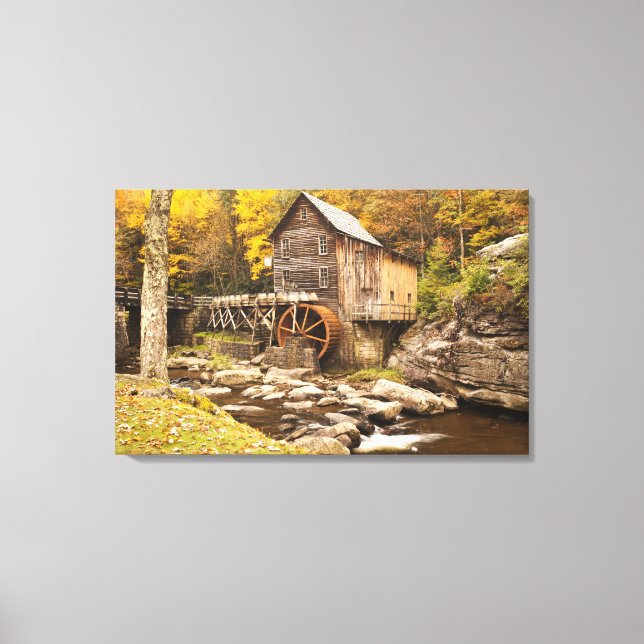 Toile USA, Virginie-Occidentale, Clifftop. État Babcock  (Recto)