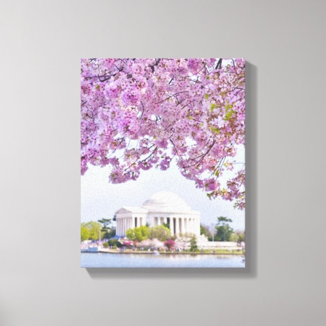 Toile USA, Washington DC, Cherry tree in floraison (Recto)