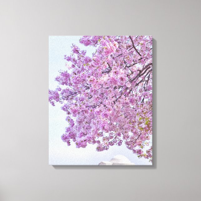 Toile USA, Washington DC, Cherry tree in floraison (Recto)