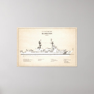 Toile USCG Cutter Hamilton whec-715 - SBD