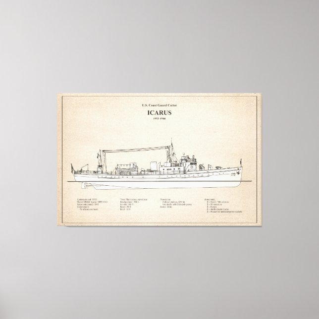 Toile USCG Cutter Icarus wpc-110 - SBD (Recto)