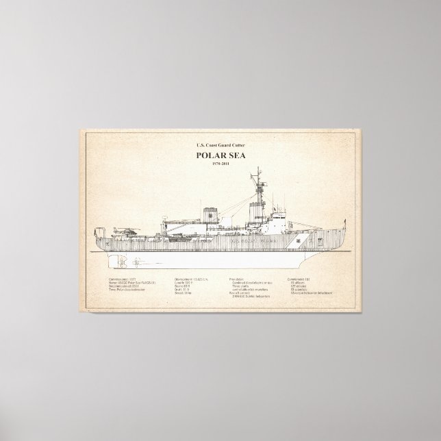 Toile USCG Cutter Polar Sea wagb-11 - SBD (Recto)