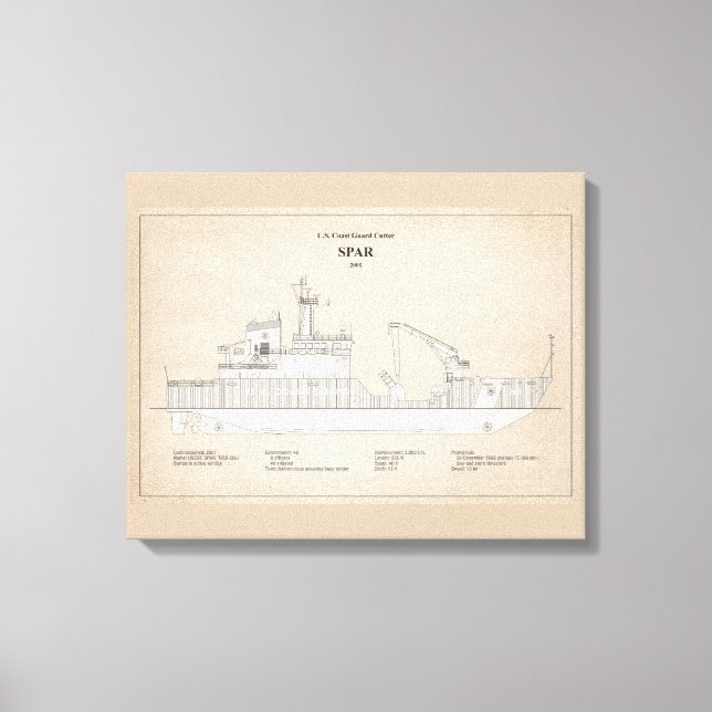 Toile USCG Cutter Spar wlb-206 - SBD (Recto)