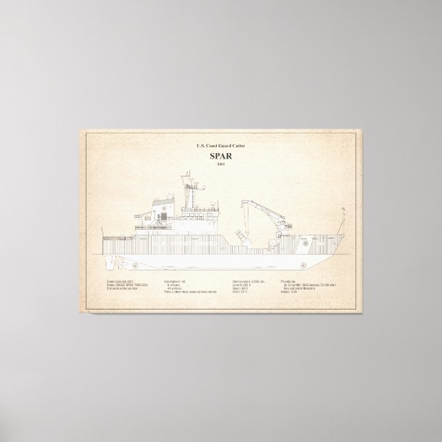 Toile USCG Cutter Spar wlb-206 - SBD (Recto)