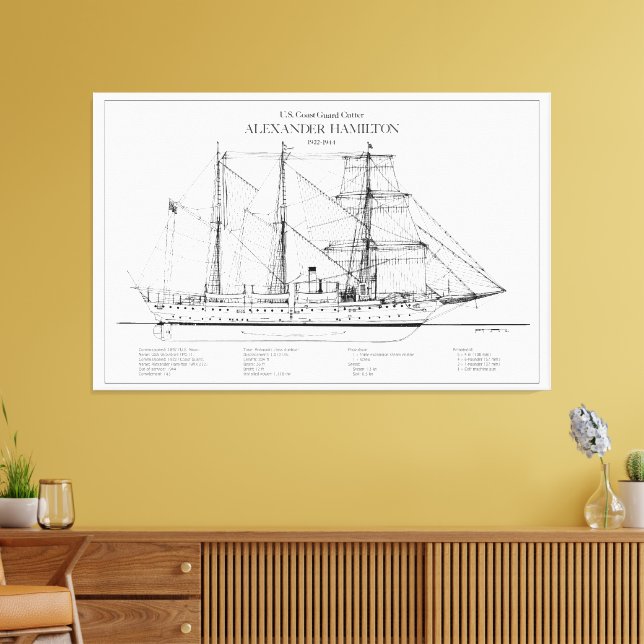 Toile USCGC Alexander Hamilton wix-272 - SBD (Insitu(Salon))