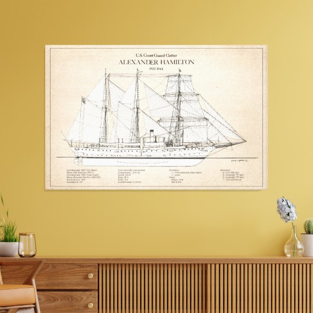 Toile USCGC Alexander Hamilton wix-272 - SBD (Insitu(Salon))