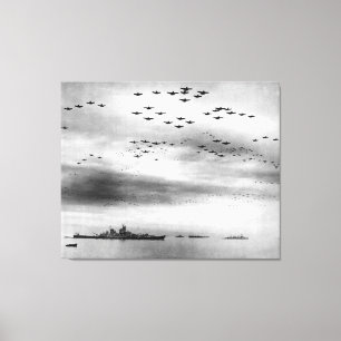 Toile USS Missouri Flyover abandon du Japon