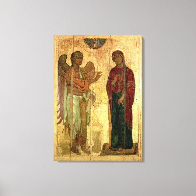 Toile Ustiug Annunciation, c.1130-40 (tempera on pan (Recto)