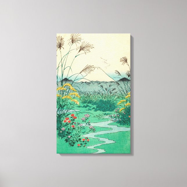 Toile Utagawa Hiroshige - Plaine d'Otsuki dans la provin (Recto)