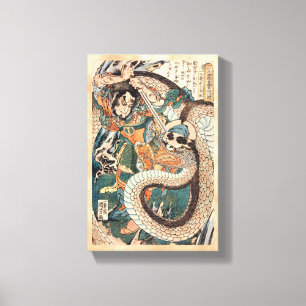 Toile Utagawa Kuniyoshi suikoden l'art de combat de