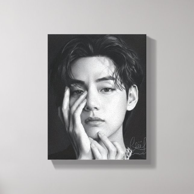 Toile V-tae l'homme coréen le plus beau (Recto)
