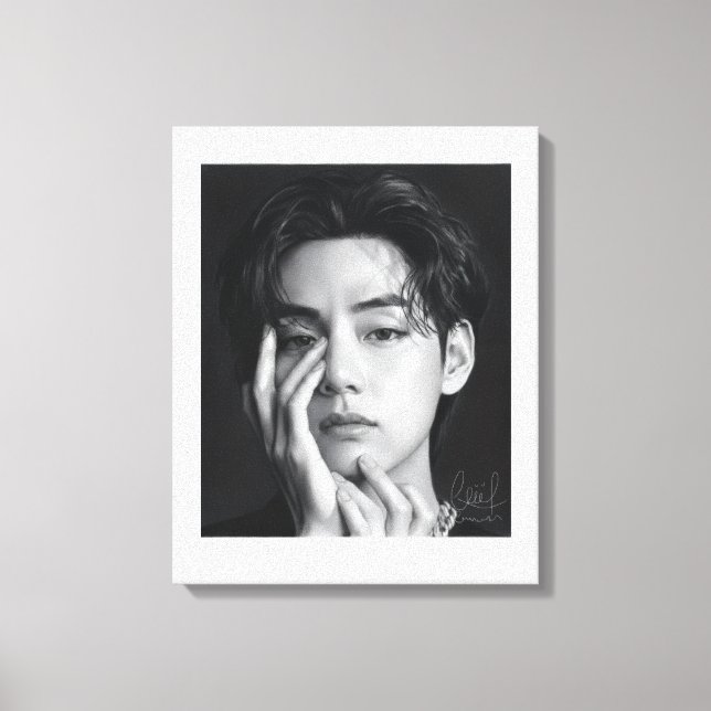Toile V-tae l'homme coréen le plus beau (Recto)