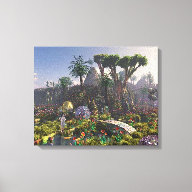 Toile Vacances au Paradis - par Jurgen Ziewe (Recto)