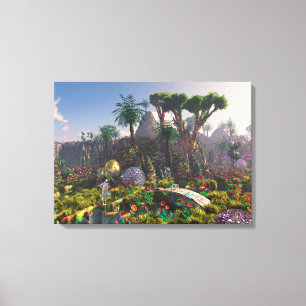 Toile Vacances dans le paradis - par Jurgen Ziewe