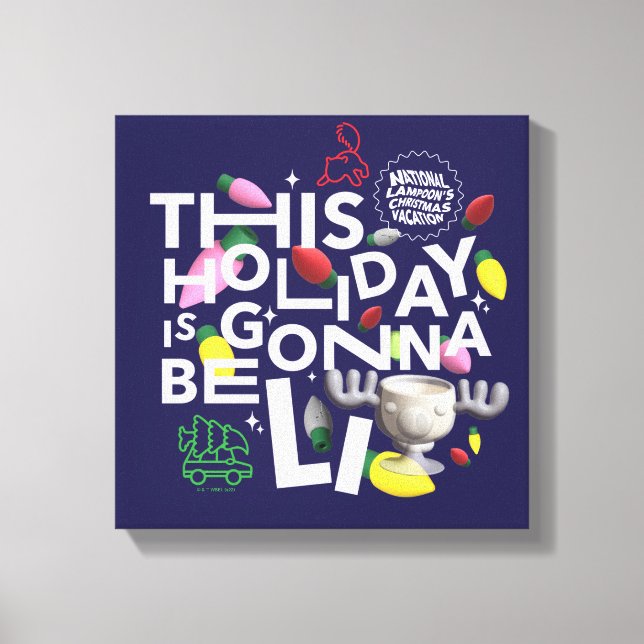 Toile Vacances de Noël | Ce jour férié va être illuminé (Recto)