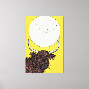 Toile Vache des Highlands d'Écosse