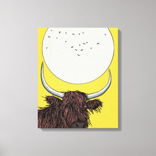 Toile Vache des Highlands d'Écosse (Recto)