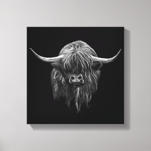 Toile Vache écossaise des Highlands