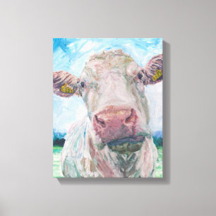 Toile Vache no 04. 0223 Vache de Charolais irlandais